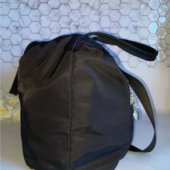 Juicy Couture Black and Pink Quilted Weekender Tote with Sporty Stripes - Picture 4 of 15